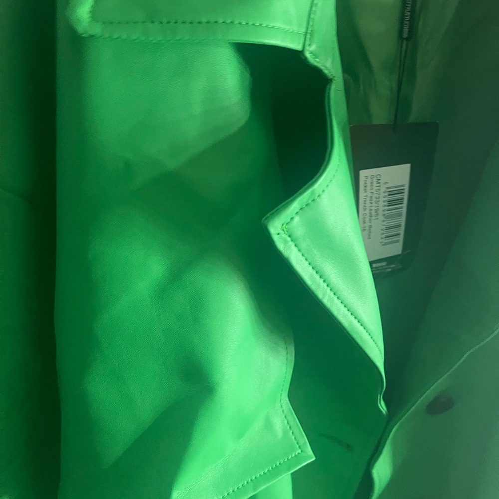 Brand New!!! PLT Faux leather trench. US 12 - Picture 5 of 7